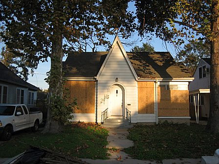 Our house in New Orleans, as it appeared in November (and to this day).