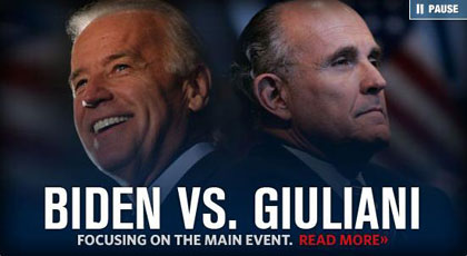Biden vs Giuliani poster