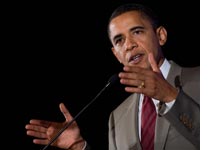 Photograph of Barack Obama by Saul Loeb/AFP/Getty Images.