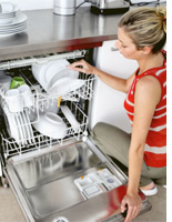 Dishwashers can be more eco-friendly than hand-washing. Click image to expand.