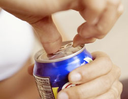 A can of soda.