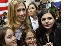 Photo of Chelsea Clinton by Stan Honda/AFP/Getty Images.