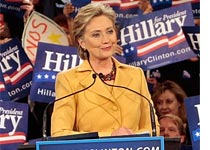 Photograph of Hillary Clinton by Chris Hondros/Getty Images.
