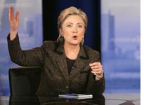Photograph of Hillary Clinton by Mark Duncan/AP Photo. 