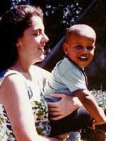 Photo of Ann Dunham with son Barack from AP/courtesy of Obama campaign