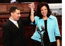 Photo of David and Michelle Paterson by Chris Hondros/Getty Images.