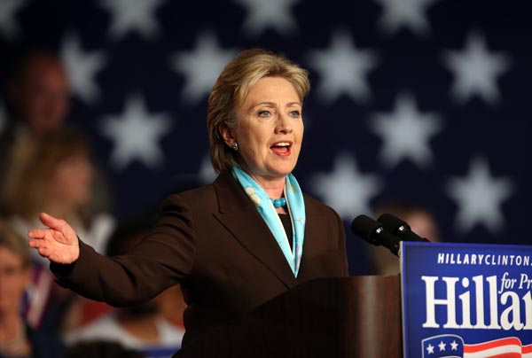 Hillary Clinton campaigns in Kentucky.