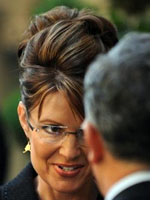 Photograph of Sarah Palin by Stan Honda/AFP/Getty Images.