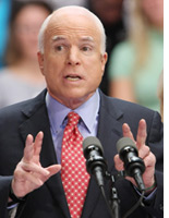 Photograph of John McCain by Mark Lyons/Getty Images.