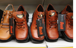 Photo of Bush-hurling shoes by Bulent Kilic/AFP/Getty Images.