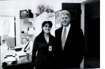 Photo of Monica Lewinsky with Bill Clinton by Getty Images. 