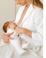 Photograph of a woman breastfeeding by George Doyle/Stockbyte/Getty Creative Images.