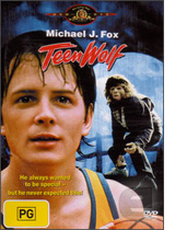 DVD cover of the film "TeenWolf" starring Michael J. Fox.