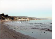 Photograph of the Malibu pier courtesy Wikimedia Commons.