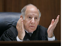 Photograph of California Supreme Court Chief Justice Ronald M. George by Paul Sakuma-Pool/Getty Images.