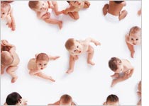 Photograph of babies by Getty Images/Digital Vision.