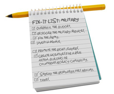 Fix-it List: Military