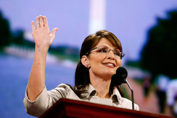 Sarah Palin at the Republican National Convention.