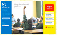 Website for Amistad Academy in New Haven.