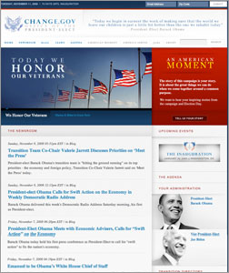 www.Change.Gov Screengrab.