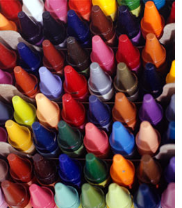 Photograph of crayons by Photodisc/Getty Creative Images.