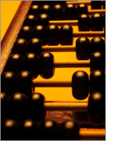 Abacus photo by Andy Sotiriou/Photodisc.