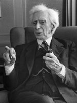 Philosopher Bertrand Russell. Photo by AFP/Getty Images.