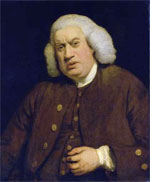 Painting of Samuel Johnson by Sir Joshua Reynolds.