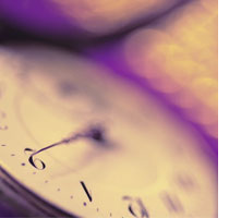 Photograph of clock by Medioimages/Photodisc/Getty Images.