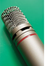 Microphone photograph by Medioimages/Photodisc.
