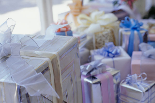 Wedding gifts.