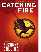 Cover of Catching Fire by Suzanne Collins. Scholastic Press, 2009.