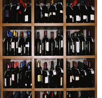 Bottles of wine.