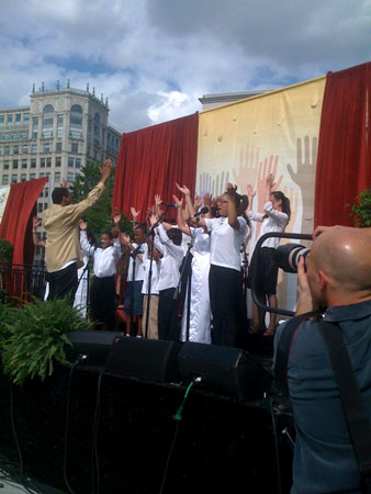 Health care pray-in.