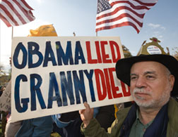 Health care protest. Click image to expand.
