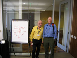 The Global Business Network's Peter Schwartz (left) and Stewart Brand. Click image to expand.