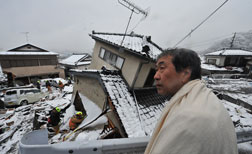 Kamaishi, Iwate after devastating earthquake. Click image to expand.