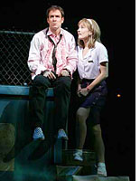 Stephen Lynch and Laura Benanti in 'The Wedding Singer - the Musical'. Click image to expand.