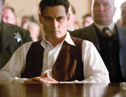 Johnny Depp as John Dillinger in the 2009 movie Public Enemies. Click image to expand.