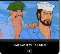 Click here for a video slide show of elaborate escapes from mortal danger in the original G.I. Joe cartoon.