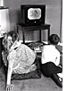 Watching television