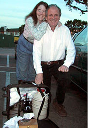 Adonna Frankel and Paul Smith with a mobile collection kit