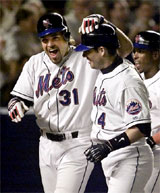 Mets Mike Piazza and Robin Ventura