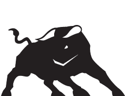 Wall Street bull illustration