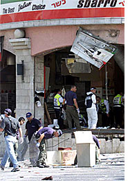 Scene of Jerusalem suicide bombing