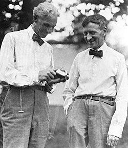 Harvey Firestone and Henry Ford