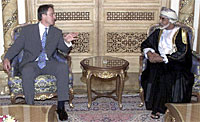 Tony Blair meets with Sultan Qaboos bin Said