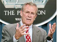 Rumsfeld sees what he wants