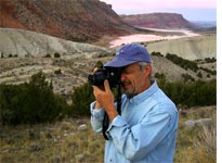 Christian Kallen takes aim in Flaming Gorge