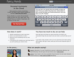 Screenshot of Fancyhands.com. Click iimage to expand.